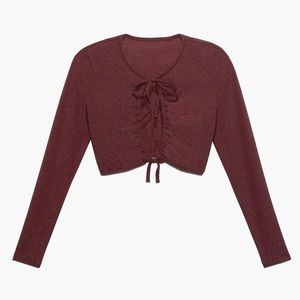 Savage X Fenty Sleep & Shine Long-Sleeve Crop Tee